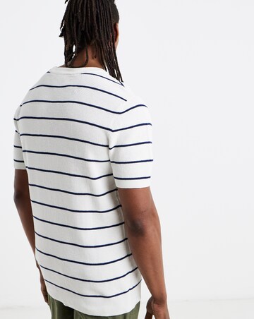 Waffle Knitted Stripe T-Shirt