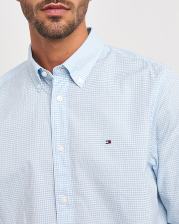 Tommy Hilfiger Blue Stripe Soft Flex Long Sleeve Shirt