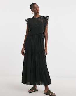 Broderie 2 - in - 1  Maxi Dress