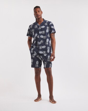 Pineapple Print Woven Pyjama Set