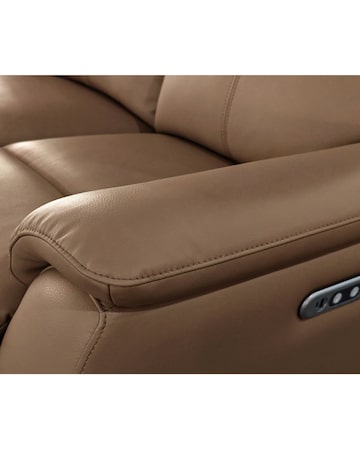 Aspire Kingsmere Leather Power Recliner Corner Sofa