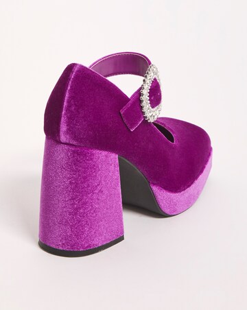 Dinah Mary Jane Platform Heeled Shoes - Extra Wide Fit (EEE)