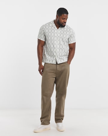 Jack & Jones Premium Blukevin Printed Resort Shirt - White