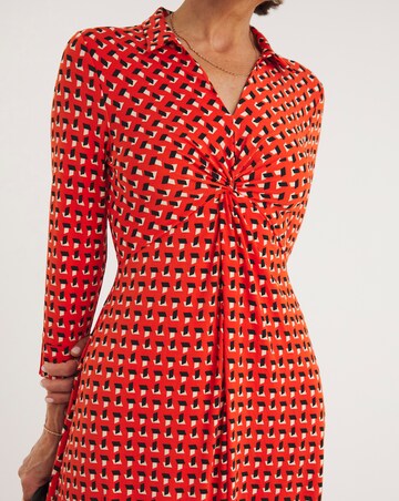 Printed Twist Dress