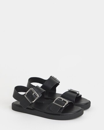 Heidi Two Part Buckle Comfort Sandals - Extra Wide Fit (EEE)