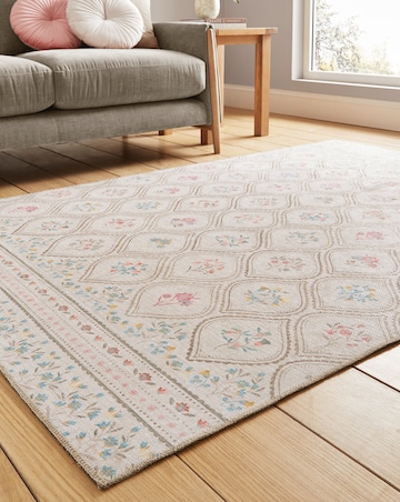 Catherine Lansfield Cameo Floral Washable Rug