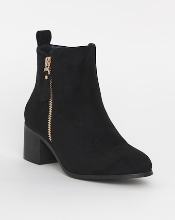 Cushion Walk Block Heel Boot E Fit