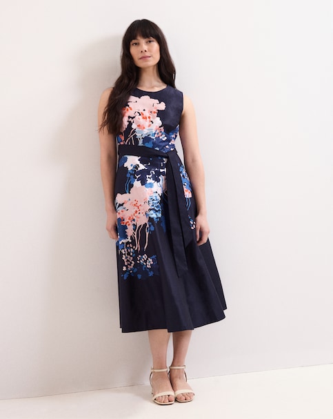 Phase Eight Natalya Fit & Flare Floral Printed Midi Dress