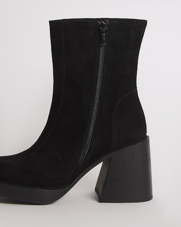 Gilly Suede Platform Ankle Boots - Extra Wide Fit (EEE)