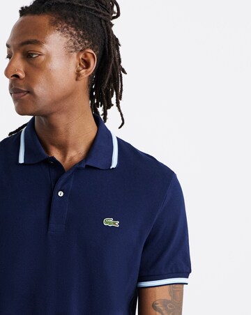 Lacoste Short Sleeve Tipped Polo - Navy