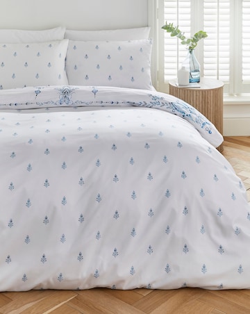 Paisley Print Crinkle Duvet Cover Set