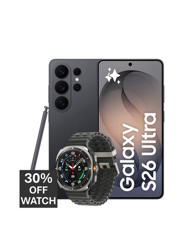 Samsung Galaxy S26 Ultra 512GB (Black) & Galaxy Watch Ultra 47mm BT bundle
