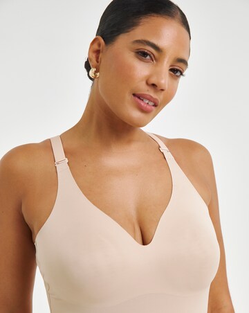 Miraclesuit Showstopper Low Back All In One Firm Control Bike Short Warm Beige