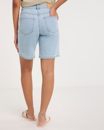 Light Blue Bermuda Denim Shorts