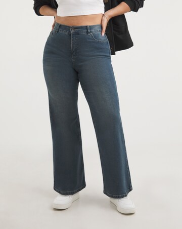 24/7 Vintage Indigo Wide Leg Jeans made with Organic Cotton