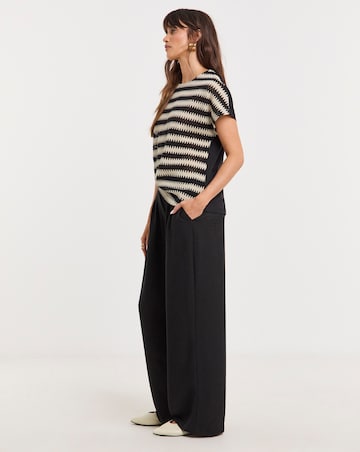 Pure Cotton Mono Open Stitch T-Shirt