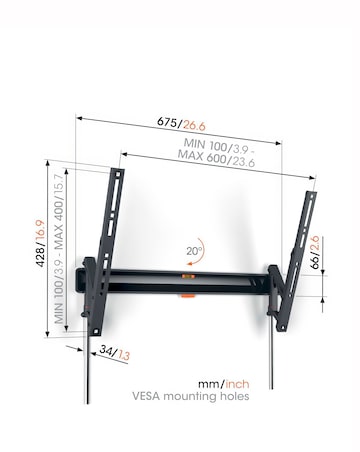Vogels TVM 3615 40-77 Tilting TV Wall Mount