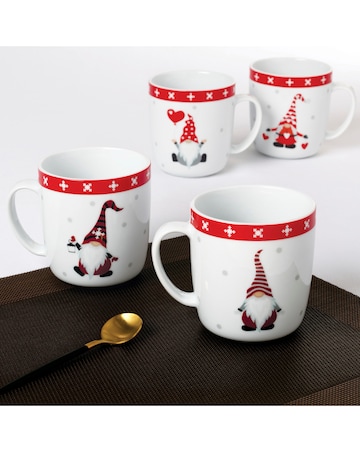 Waterside Set of 4 Nordic Gnome Mugs