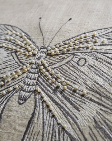 Embroidered Butterfly Cushion