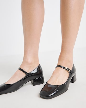 Blithe Low Block Heel Mary Jane - Wide Fit (E)