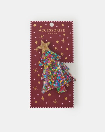 Accessorize Christmas Tree Claw Clip