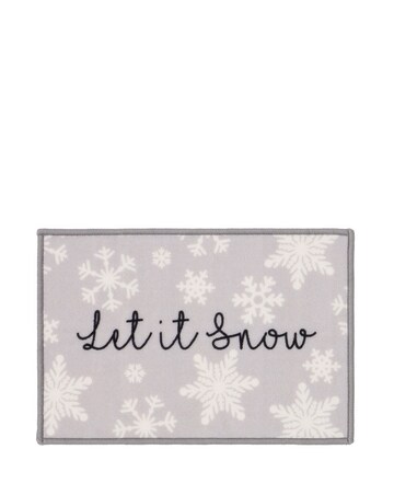Let it Snow Washable Runner and Mat Set