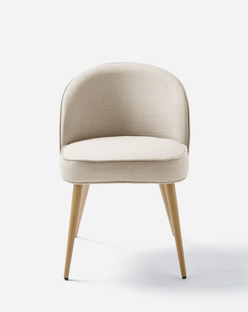 Oslo Round Dining Table with 4 Emilie Fabric Chairs