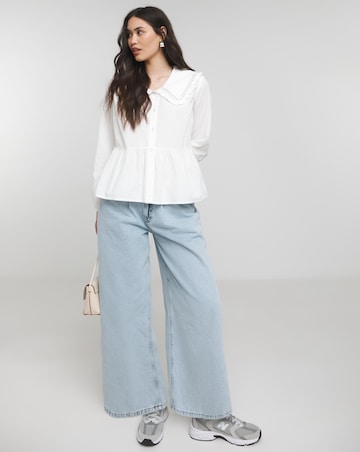 Simply Be White Collared Blouse