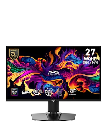 MSI MAG 274QP QD-OLED X24 26.5in Wide Quad HD 280Hz OLED Gaming Monitor