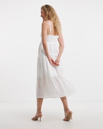 Religion Broderie Anglaise Midi Dress