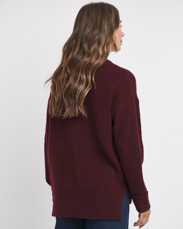 V Neck Longline Jumper