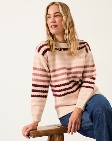 FatFace Solange Stripe Crew Jumper