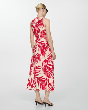 Mango Julia Leaf Print Dress
