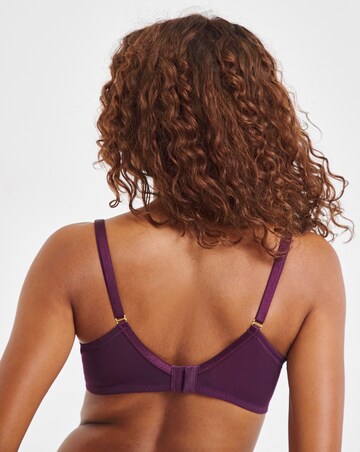 Ann Summers Infatuation DD+ Plunge Wired Bra Purple Brown