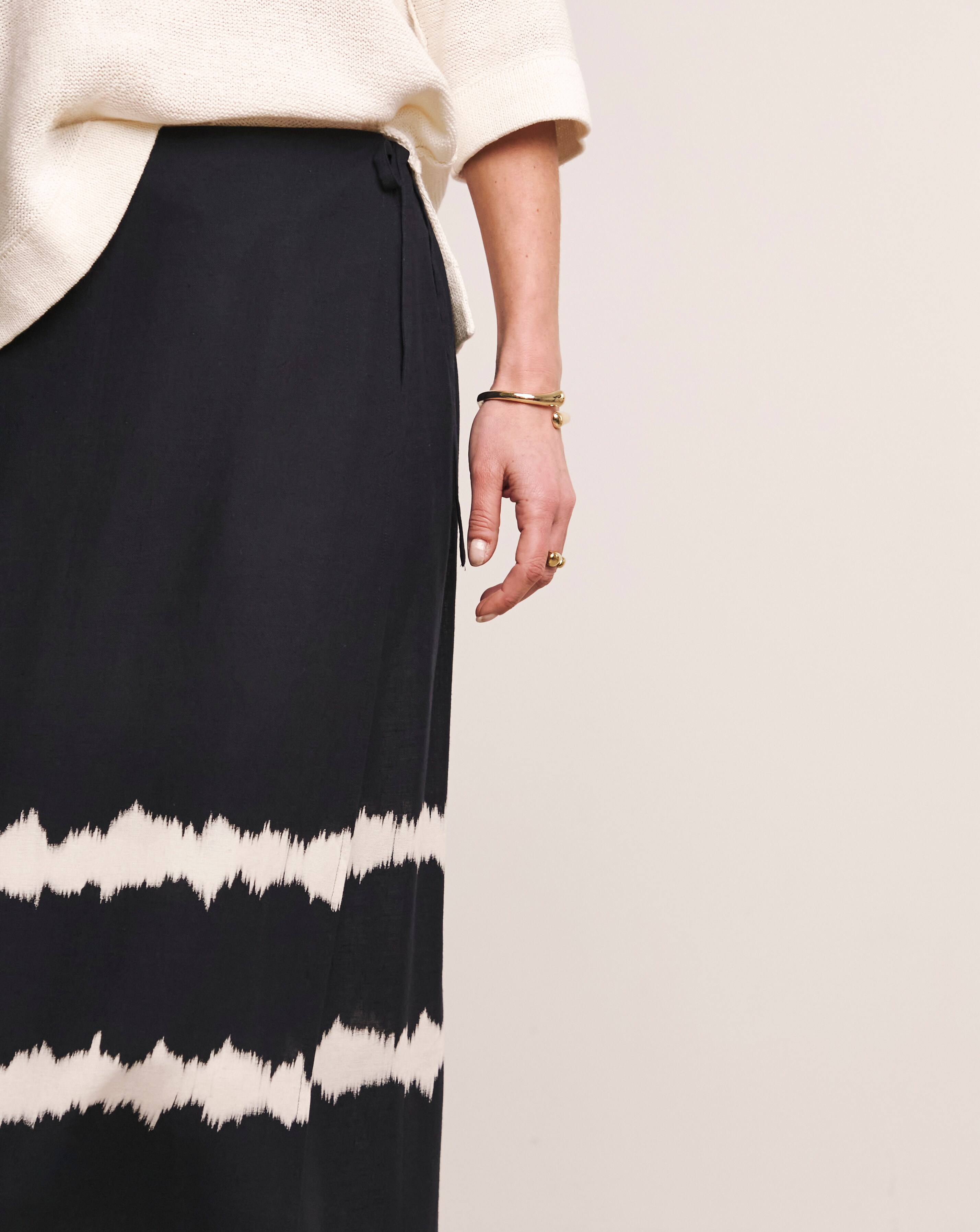 Anthology Printed Linen Wrap Skirt | Ambrose Wilson