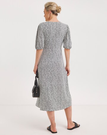 Twisted Front Midi Dress