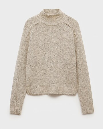 Mango Creme High Neck Sweater