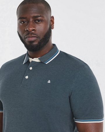 Jack & Jones Premium Paulos Tipped Polo - Blue