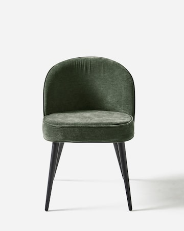 Oslo Dining Table with 6 Emilie Chenille Chairs