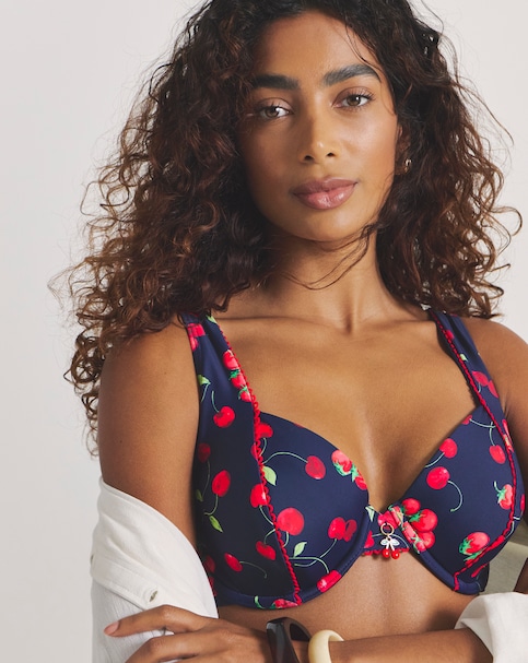 MAGISCULPT Cherry Print Underwired Bikini Top