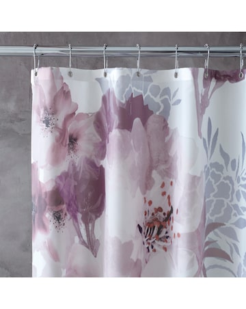 Catherine Lansfield Dramatic Floral Shower Curtain