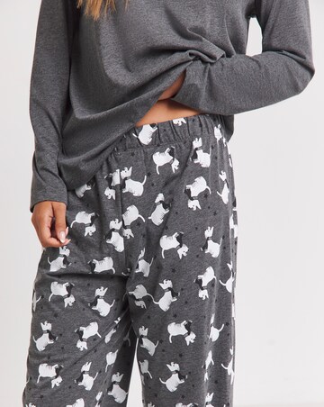 Pretty Secrets Christmas Scotty Dog Value Pyjama Set
