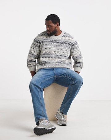 Knitted Fairisle Crew Neck Jumper