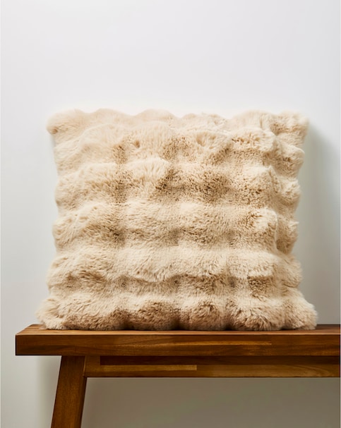 Luxe Bubble Faux Fur Cushion