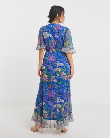 Hope & Ivy Avaline Maxi Wrap Dress