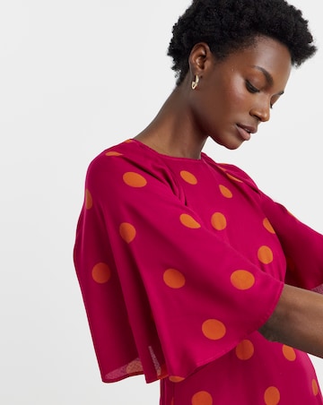 Spun Cape Tea Dress