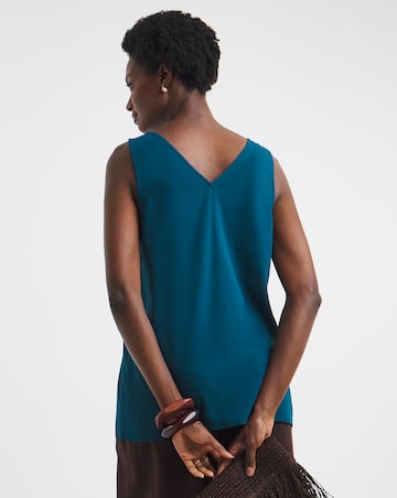 V Neck Woven Vest