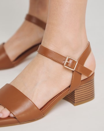 Simply Be Marseille Block Heel Barely There Sandals - Extra Wide Fit (EEE)