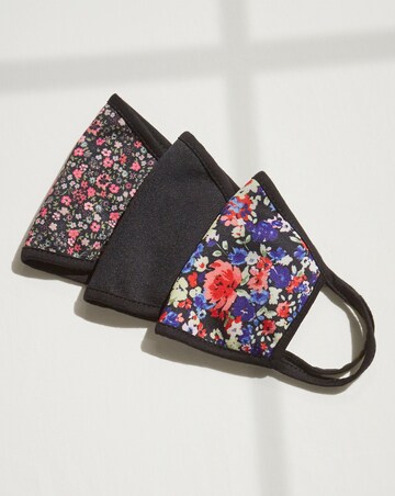 3 Pack Floral Printed Face Coverings
