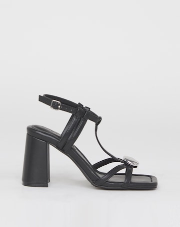 Ella Hardware Detail Heels - Extra Wide Fit (EEE)